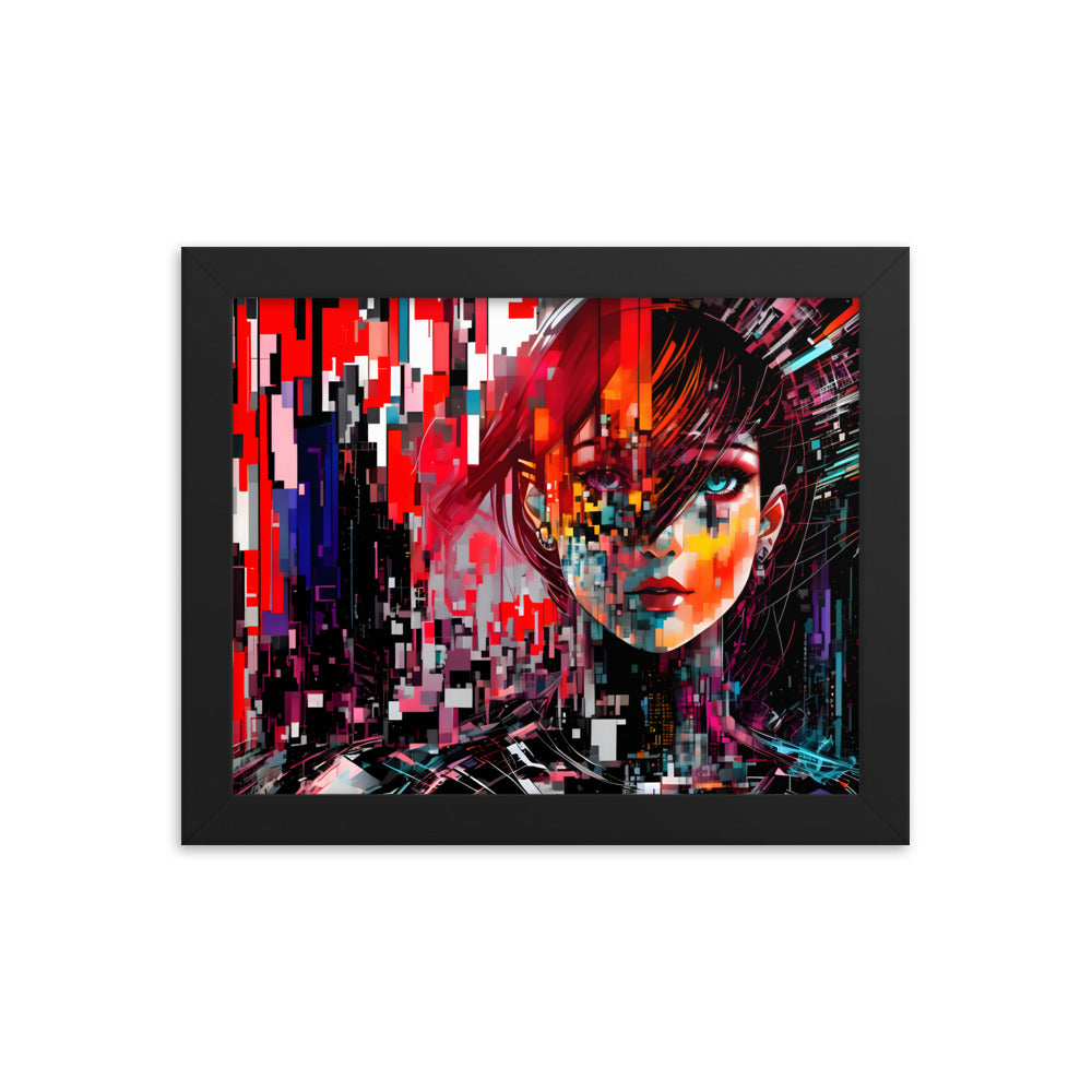 Fractured Beauty Framed Art Print