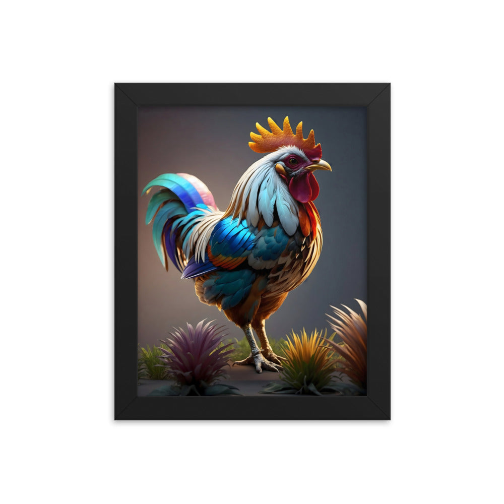 Cluck & Color Framed Art Print