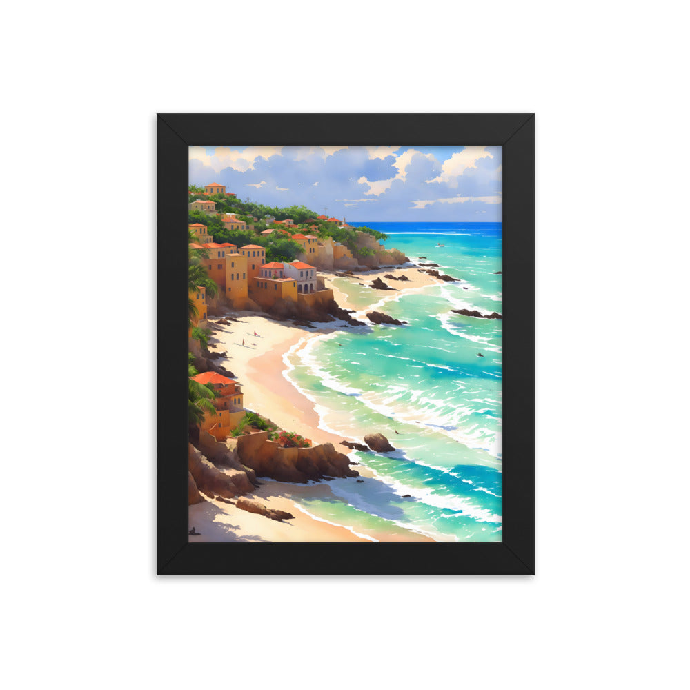 Havana Waves Framed Art Print