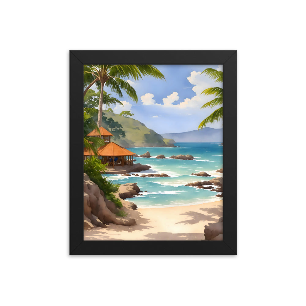 Waves of History Framed Art Print