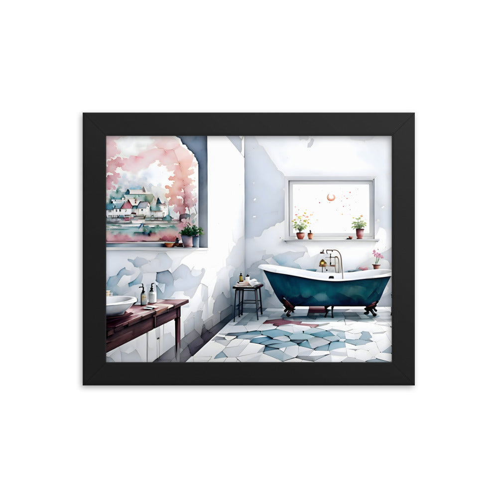 Timeless Tiles & Tubs Framed Art Print