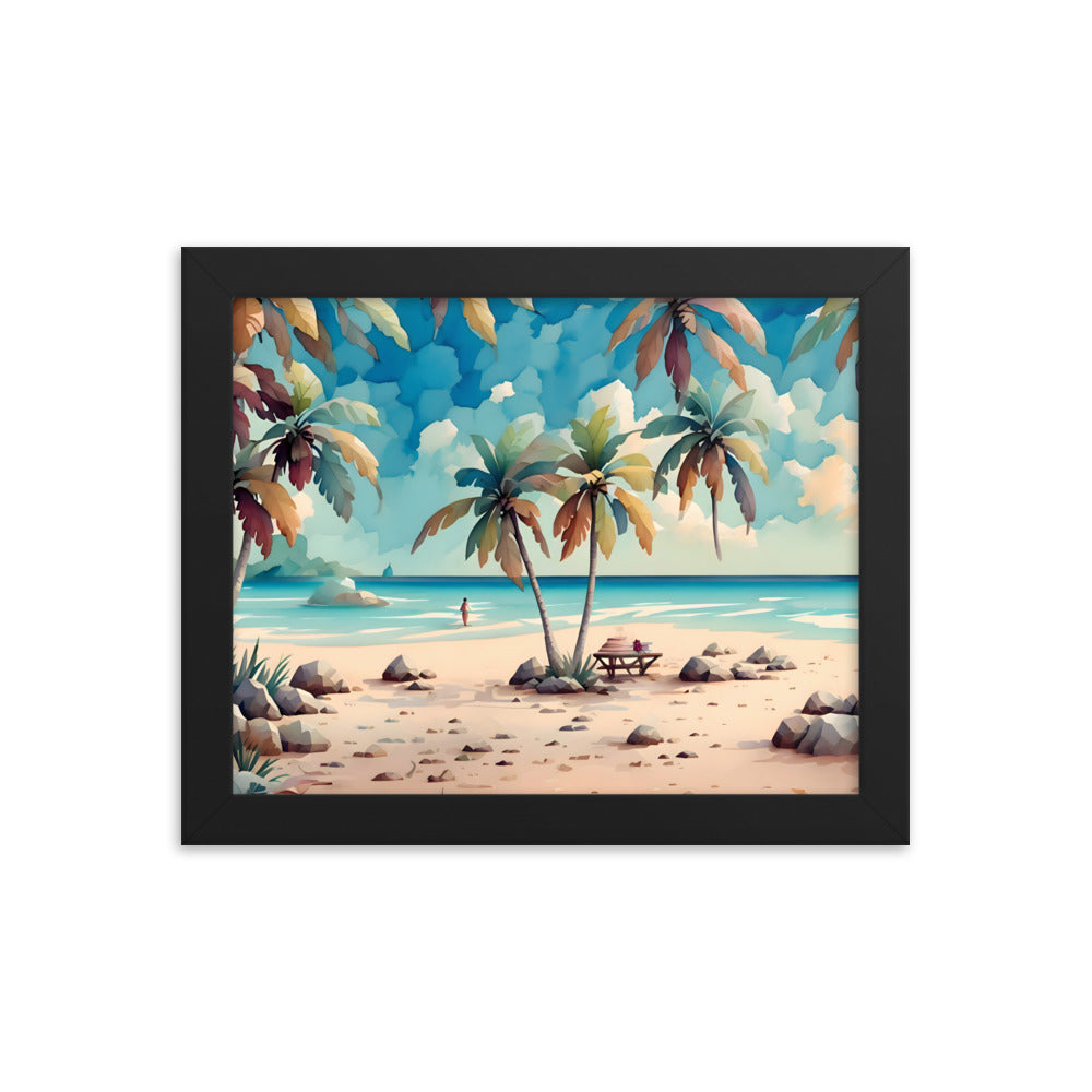 Sands of Jamaica Framed Art Print