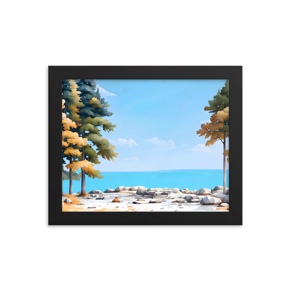 Tides & Trees Framed Art Print