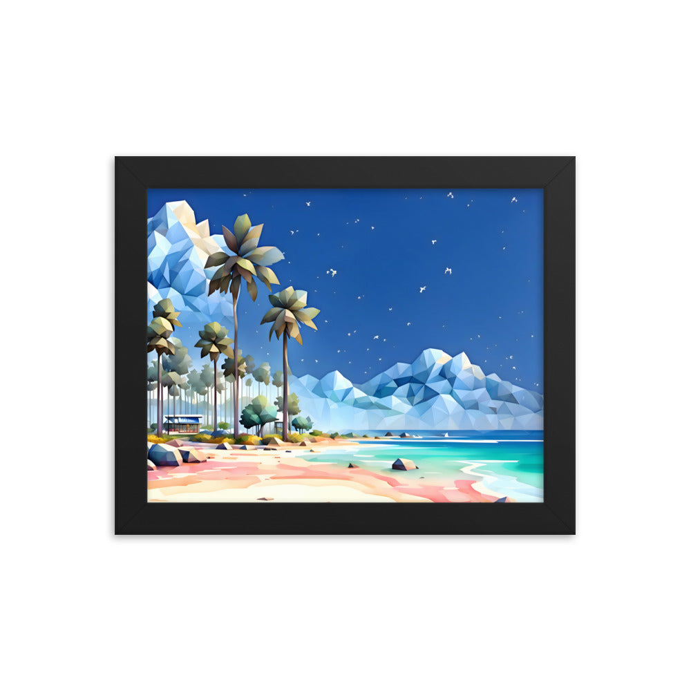 Tetradic Tides Framed Art Print