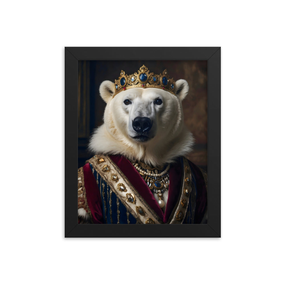 Monarch of the North Pole Framed Art Print