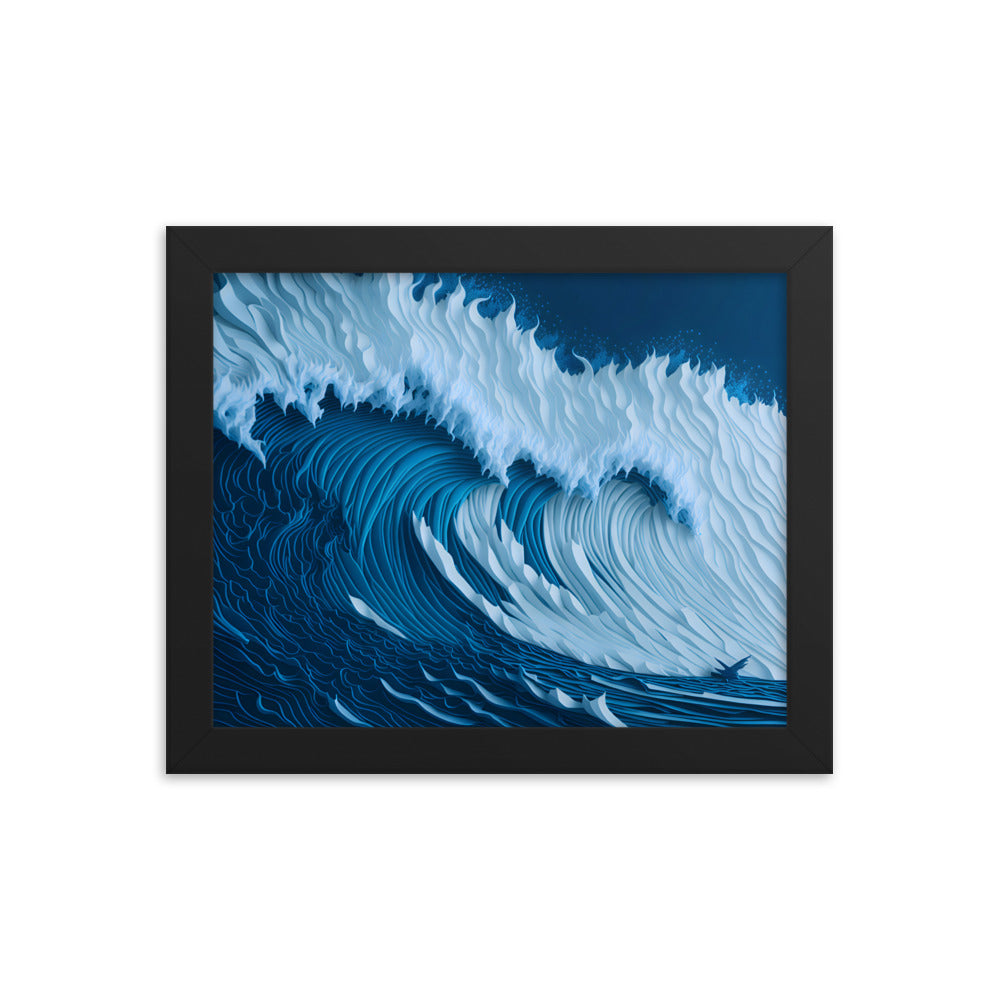 Ocean's Roar Framed Art Print