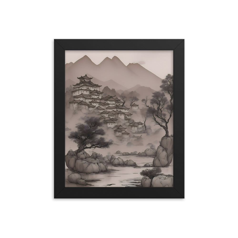 Brushstrokes of Heritage Framed Art Print