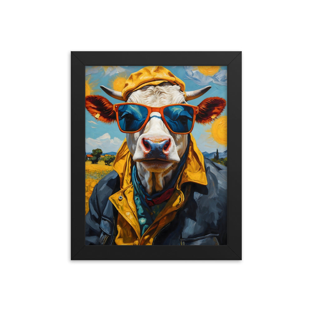 Moo-nificent Day Framed Art Print