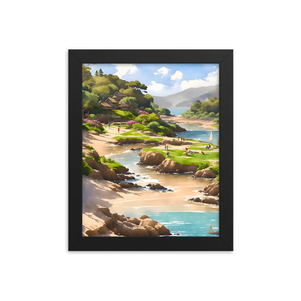 Oceanfront Oasis Framed Art Print