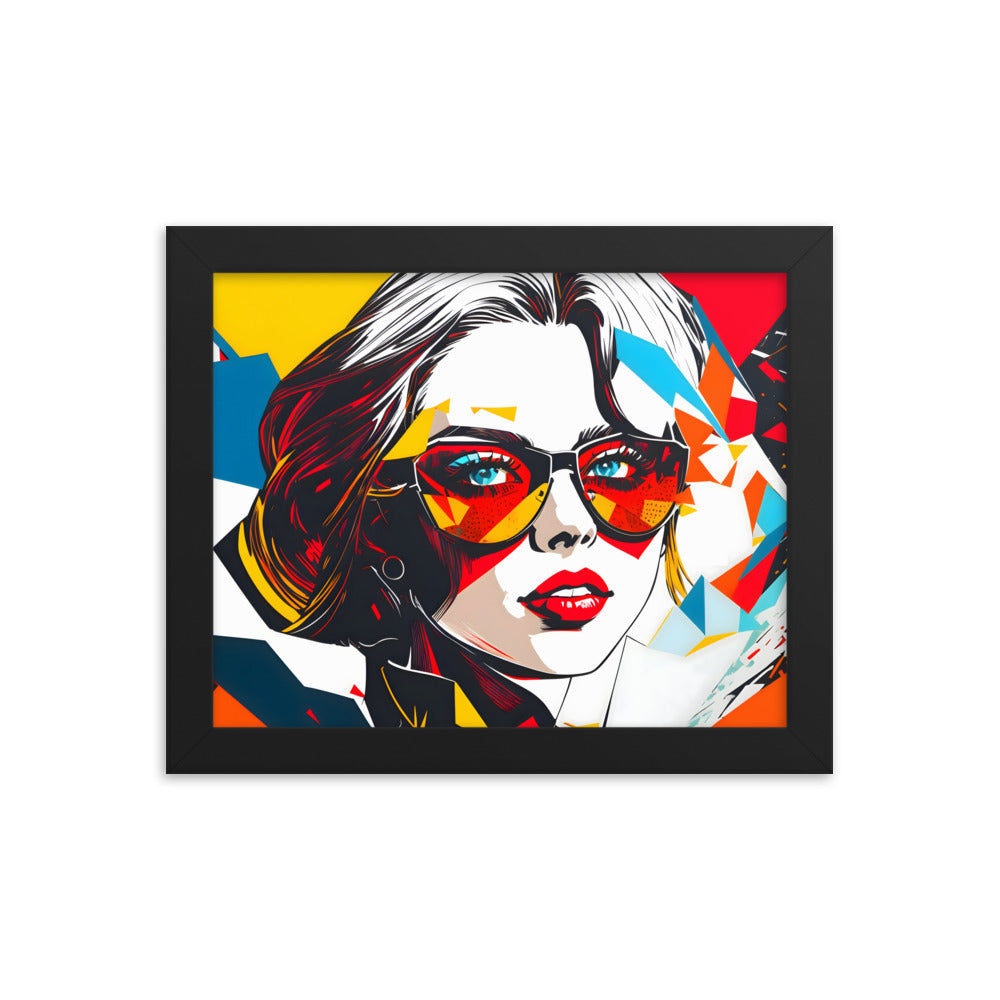 Through Cracked Lenses Framed Art Print