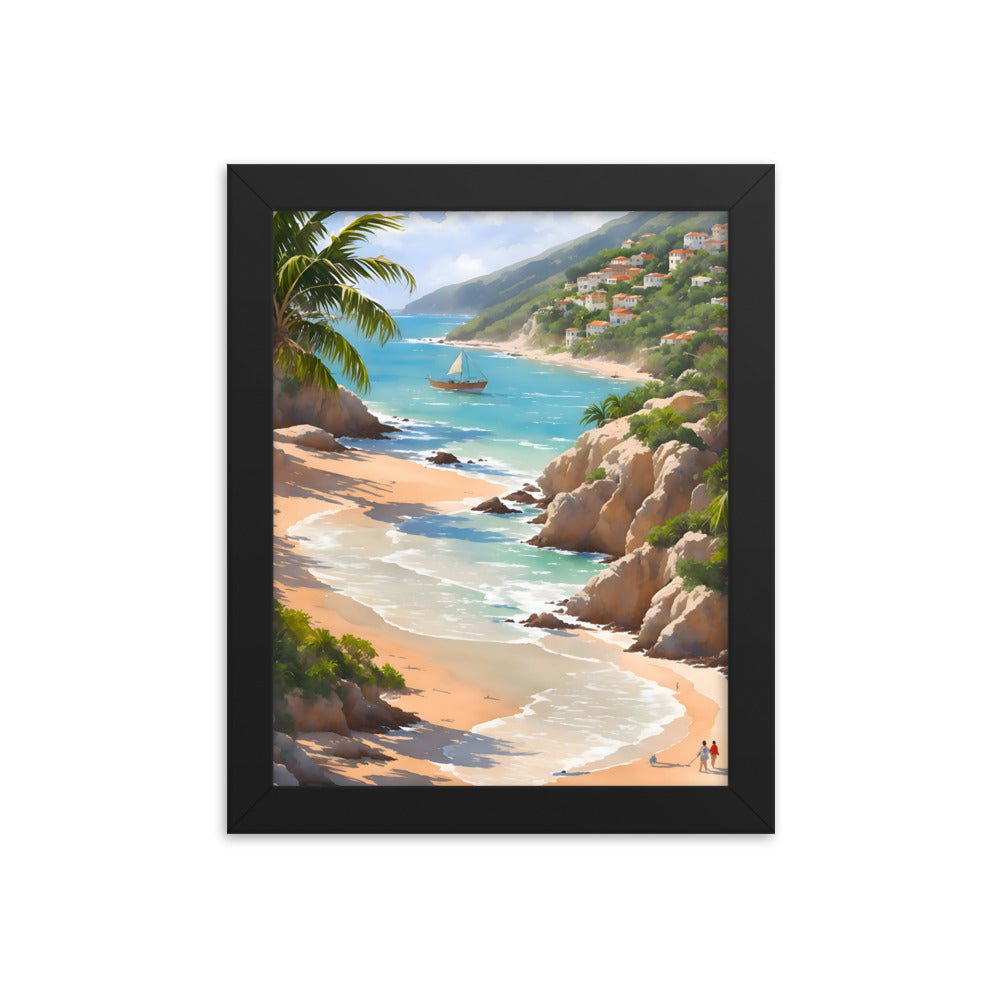 Cuban Coastline Framed Art Print