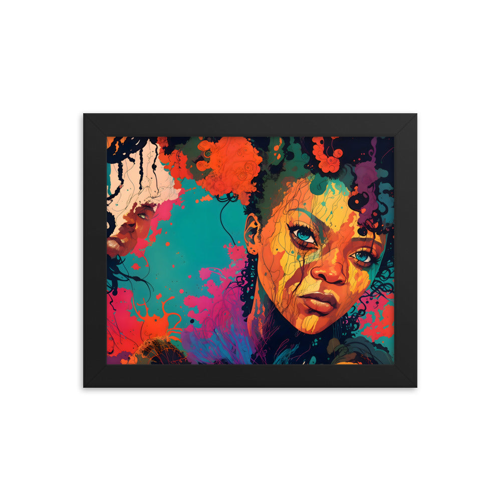 Color Me Queen Framed Art Print