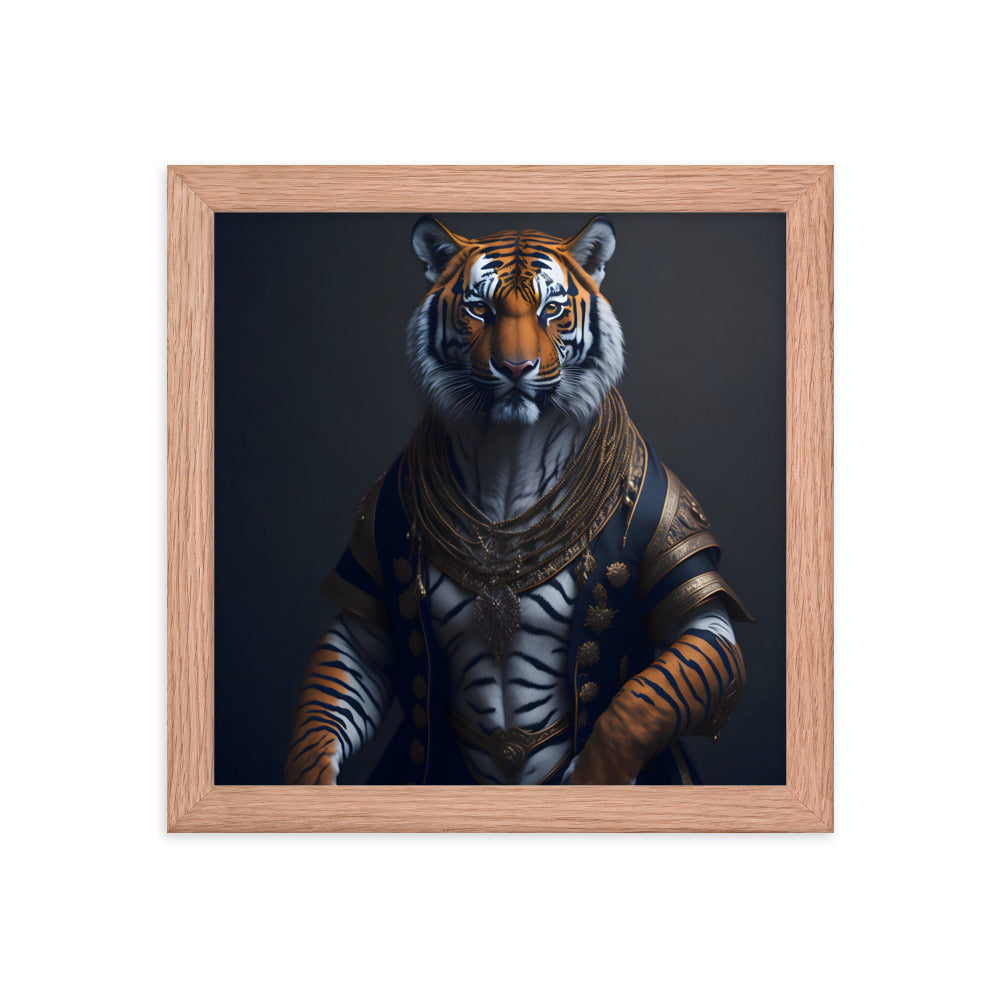 Feline Nobility Framed Art Print