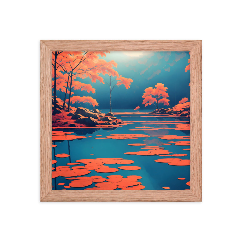 Autumn's Mirror Framed Art Print