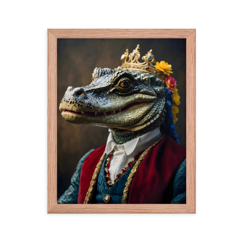 King Of The Swamp Framed Art Print