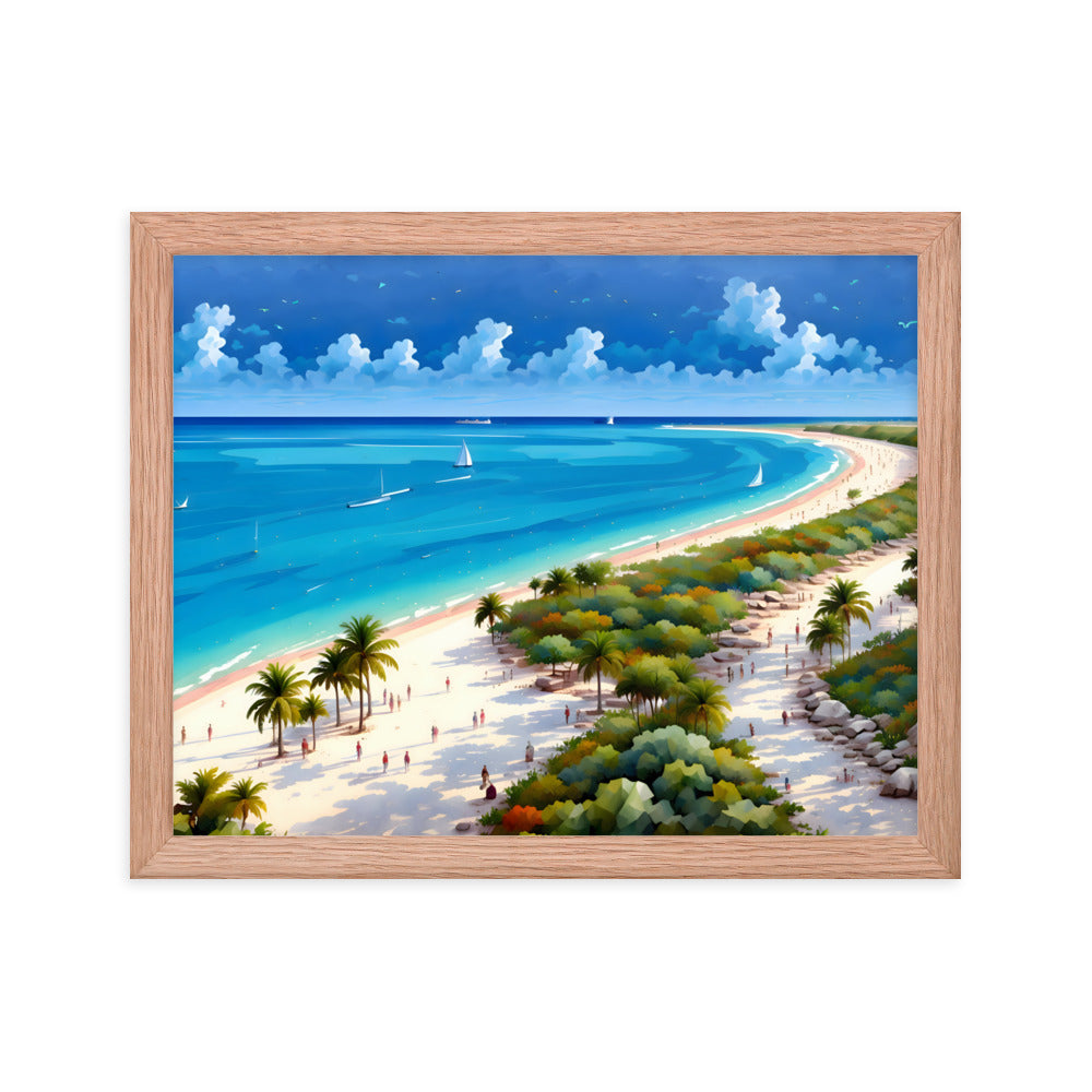 Beachside Bliss Framed Art Print