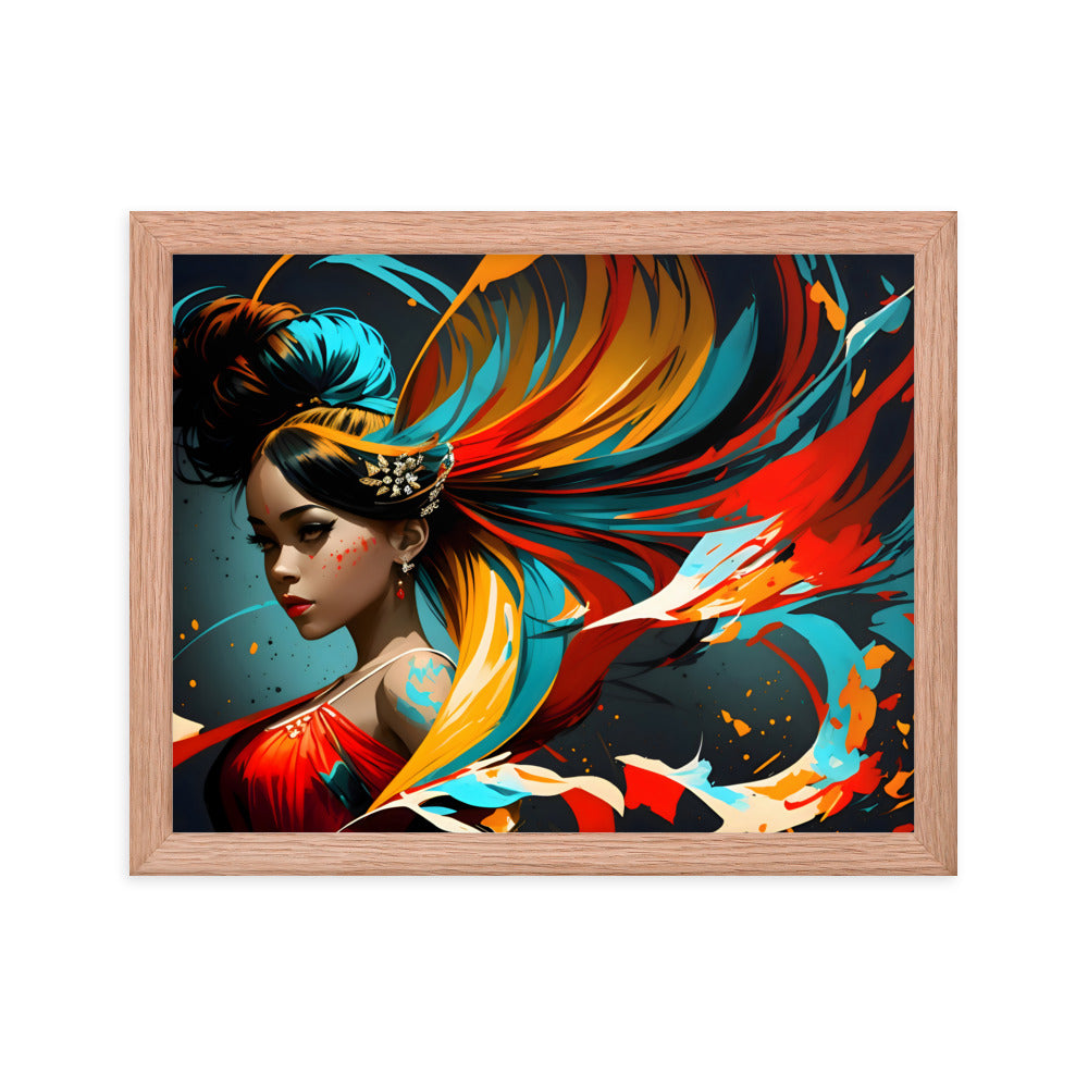 Brushstrokes of Ballet Framed Art Print