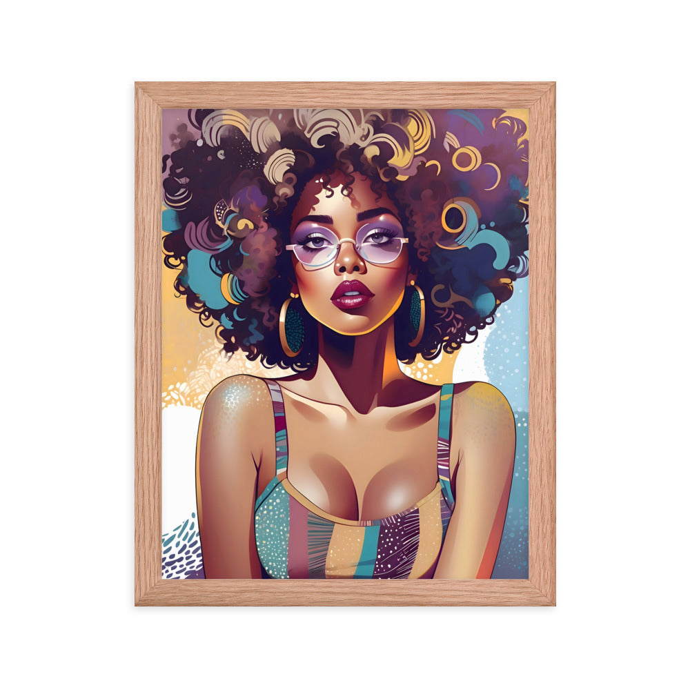 Afro Vibe Framed Art Print