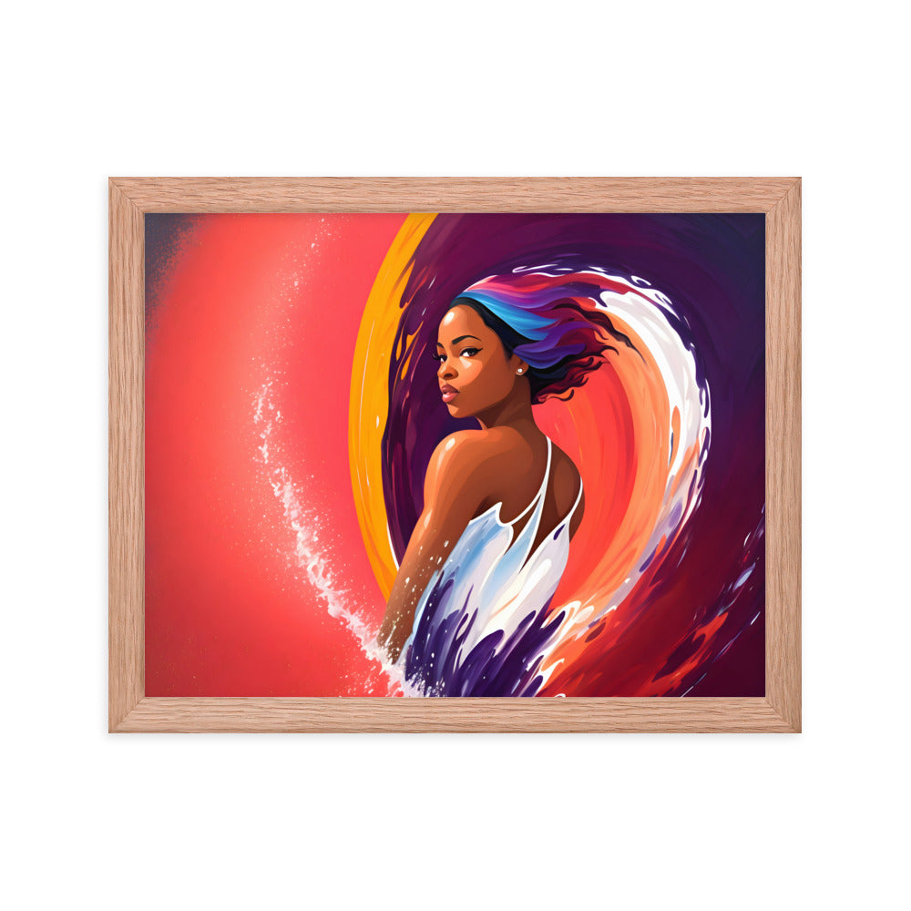 Waveborn Framed Art Print