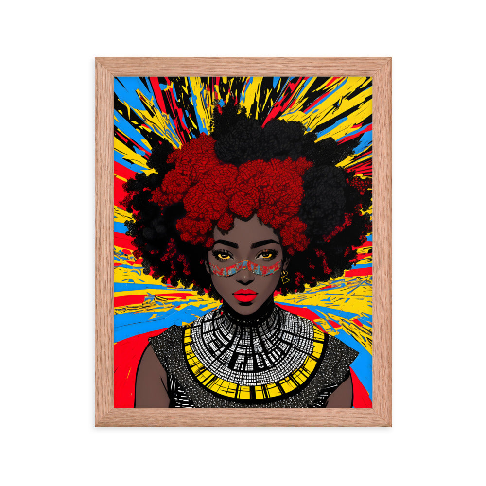 Afro Goddess Framed Art Print