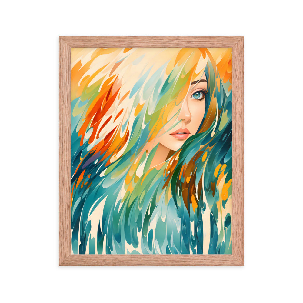 Flowing Beauty Framed Art Print