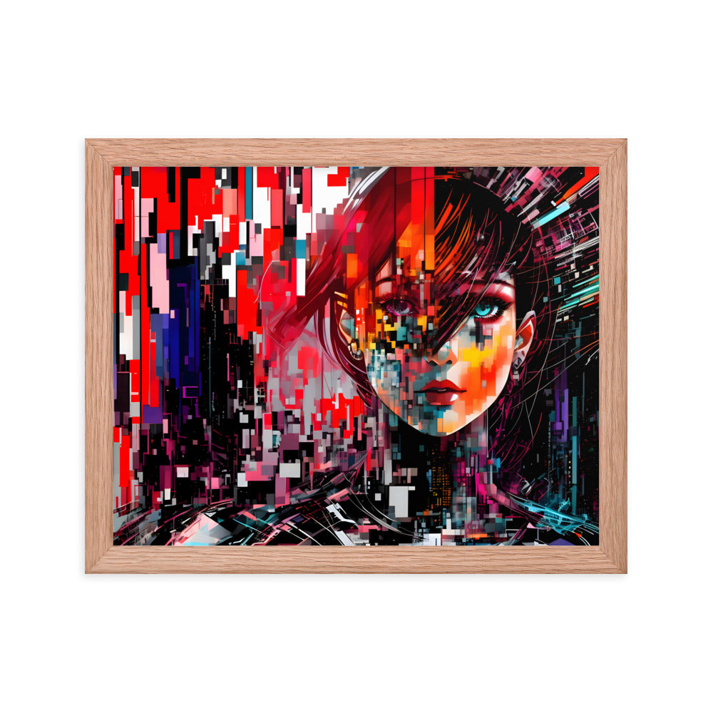 Fractured Beauty Framed Art Print