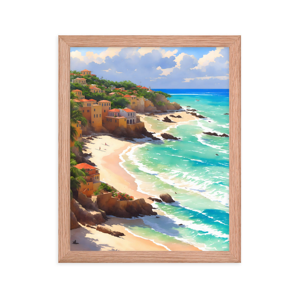 Havana Waves Framed Art Print