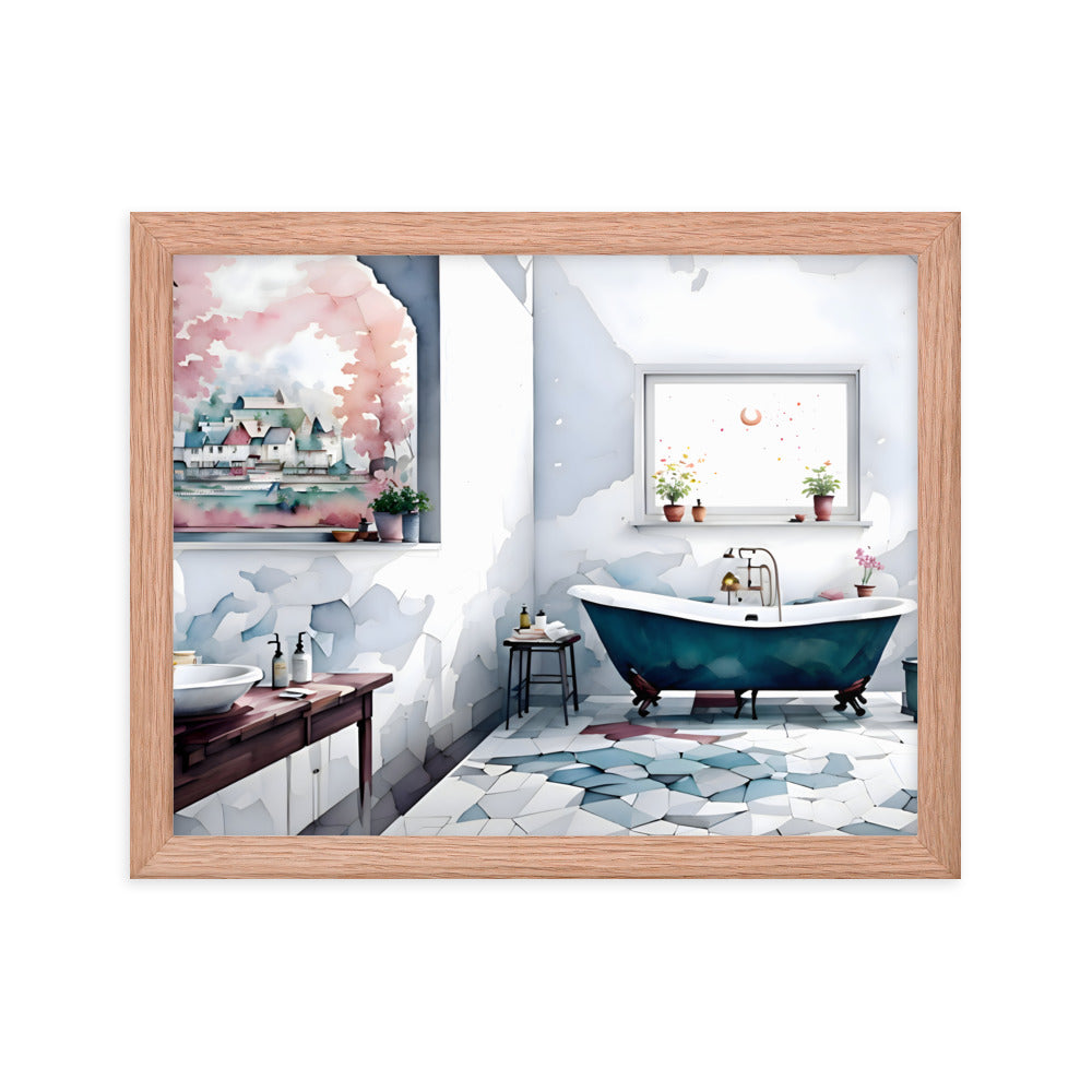 Timeless Tiles & Tubs Framed Art Print