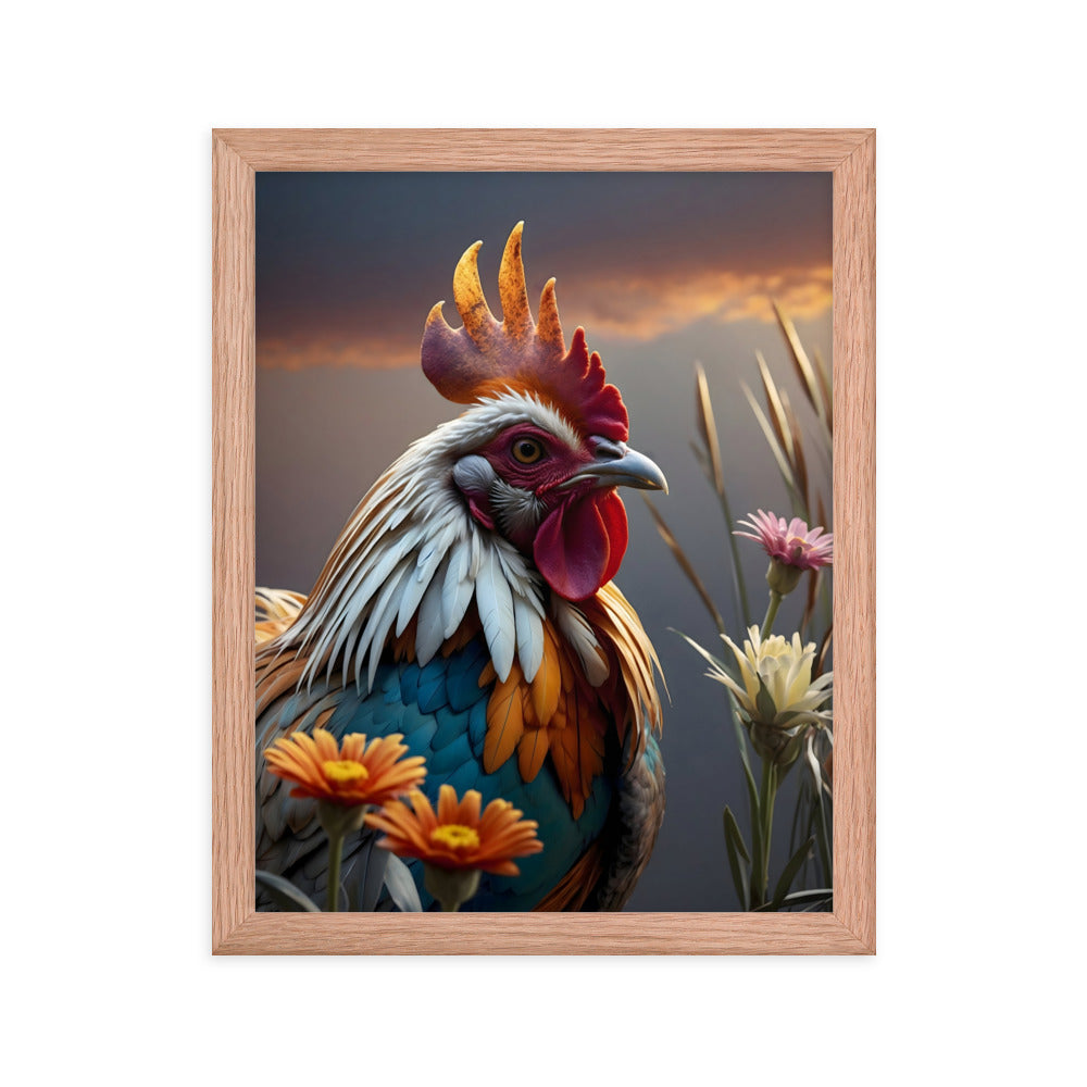 Cluck & Bloom Framed Art Print