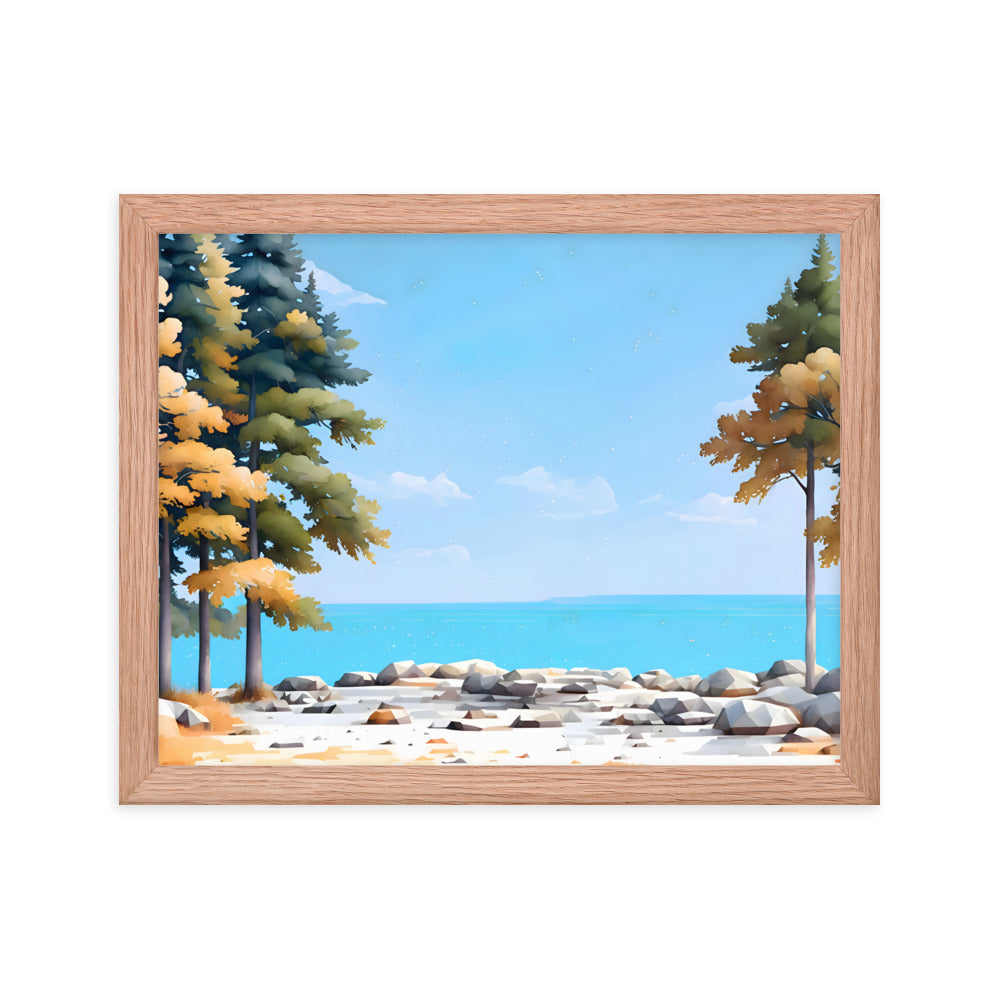 Tides & Trees Framed Art Print