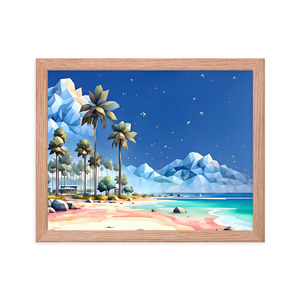 Tetradic Tides Framed Art Print