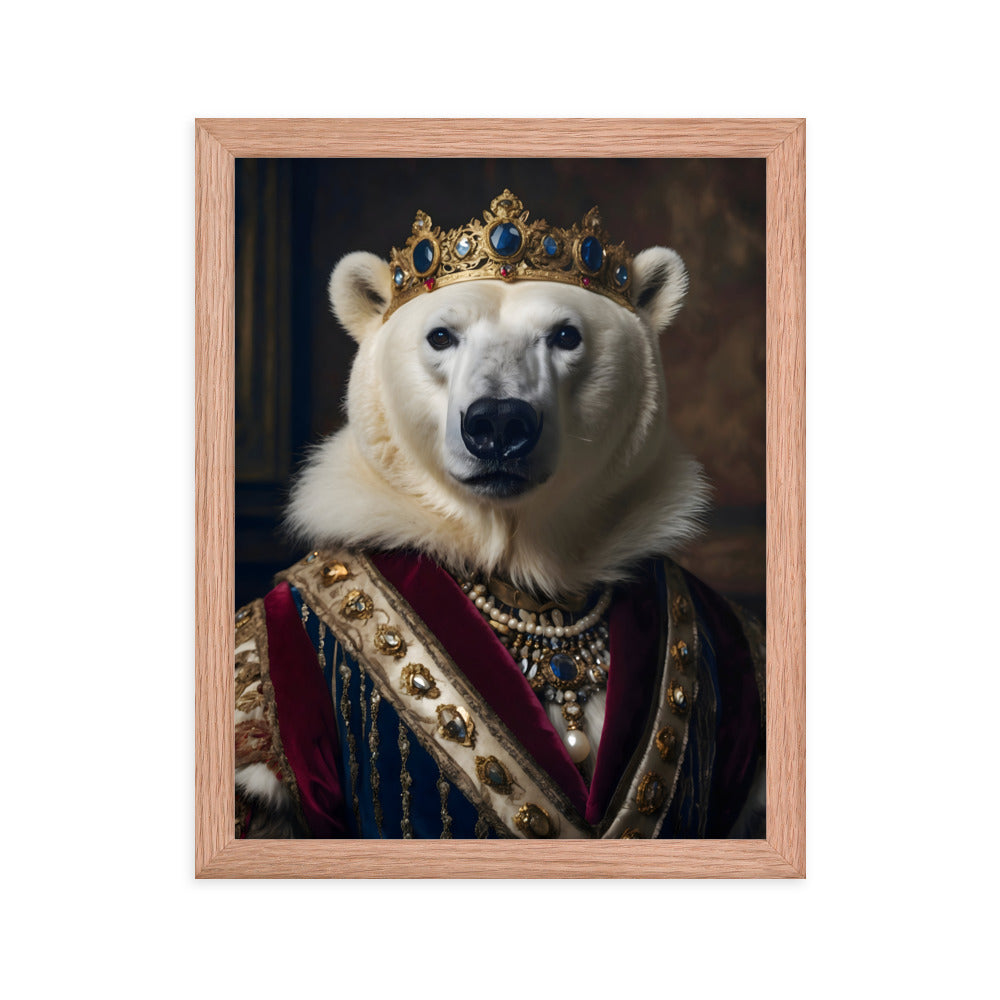 Monarch of the North Pole Framed Art Print