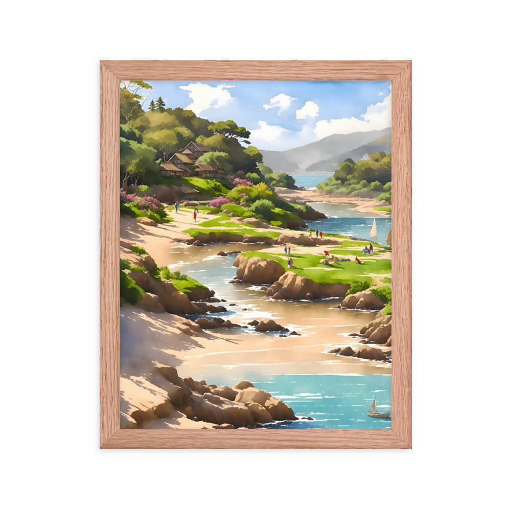 Oceanfront Oasis Framed Art Print