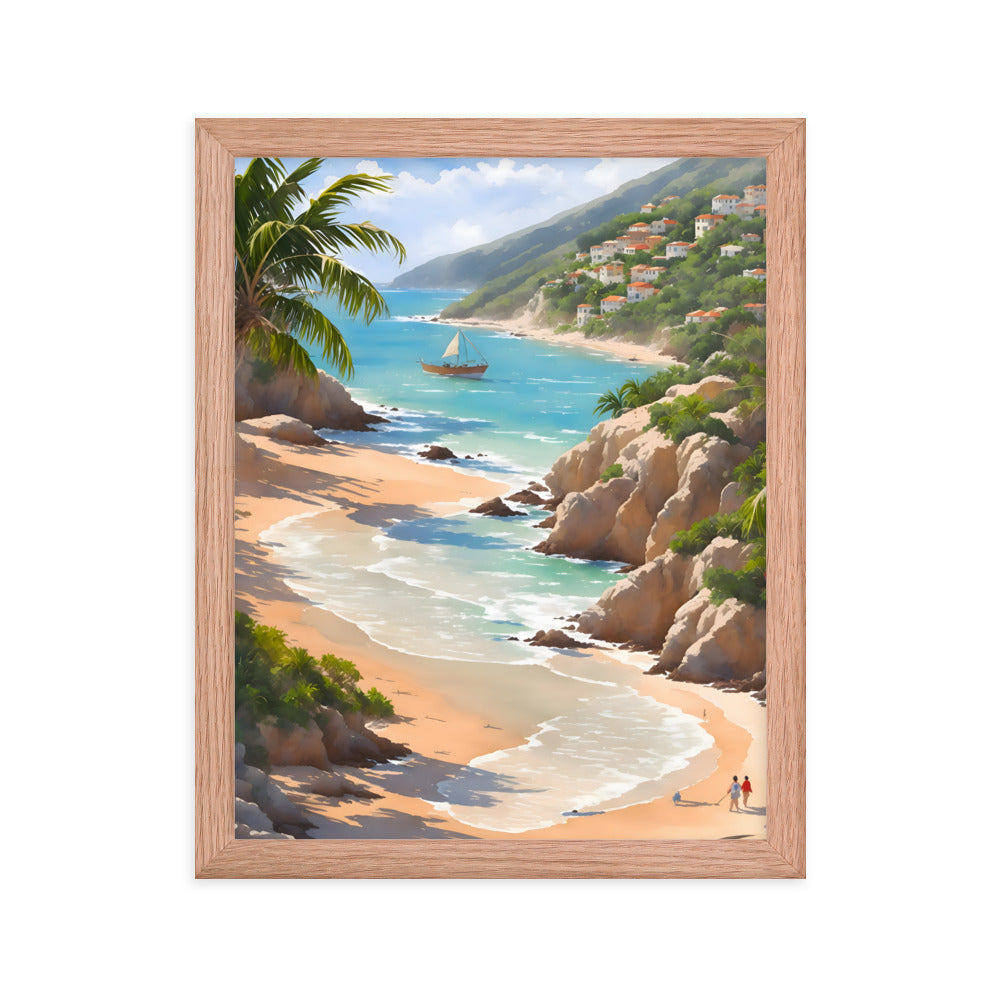 Cuban Coastline Framed Art Print