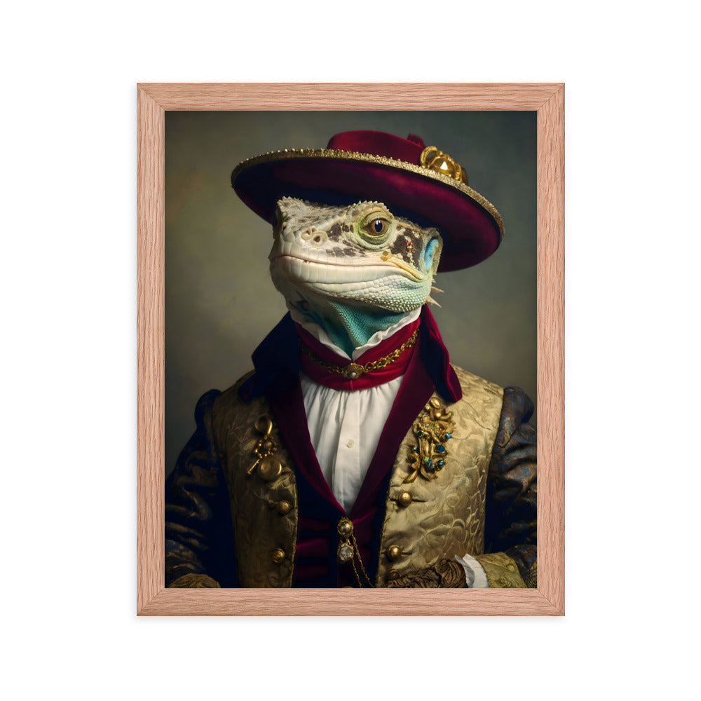 Lizard Lordship Framed Art Print