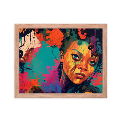 Color Me Queen Framed Art Print