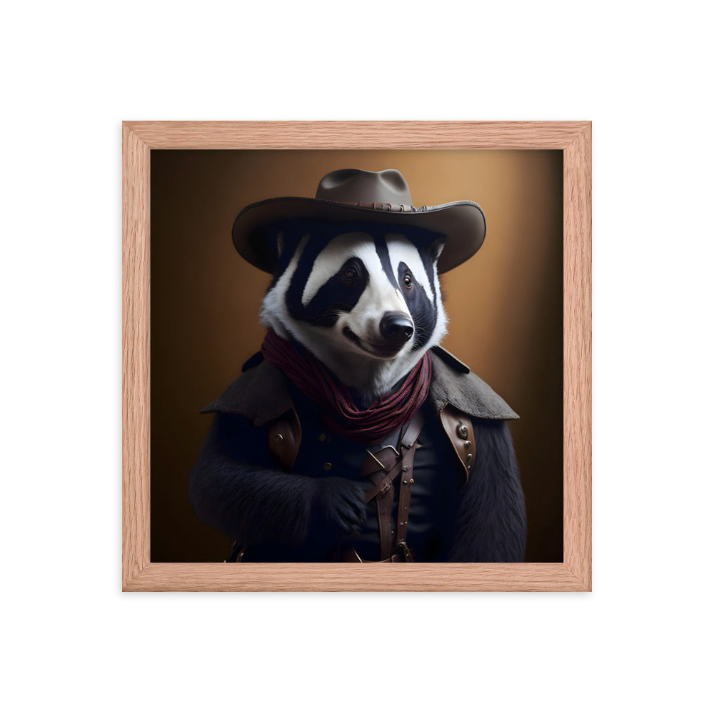 Cowboy Skunkaroo Framed Art Print