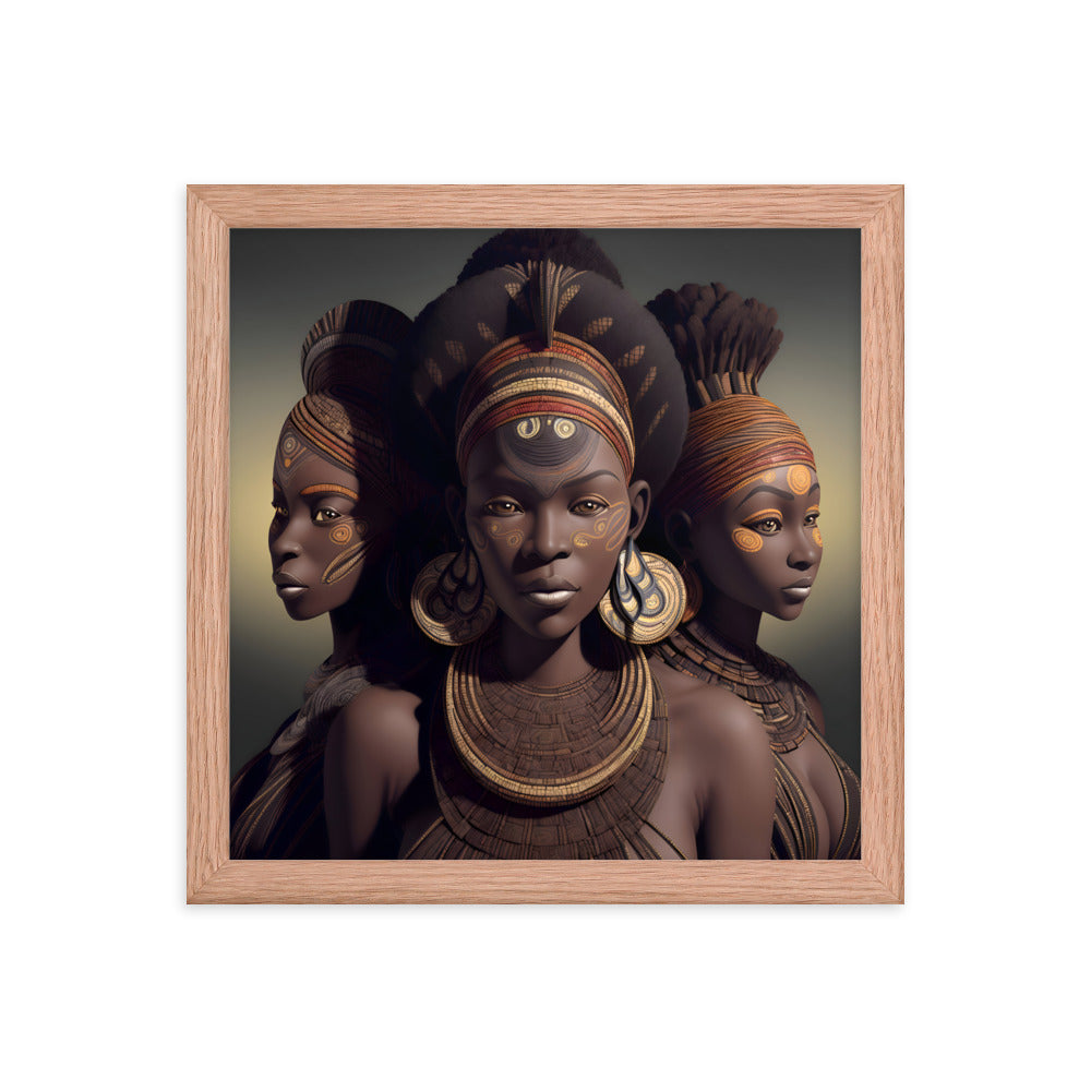 Ebony Jewels Framed Art Print