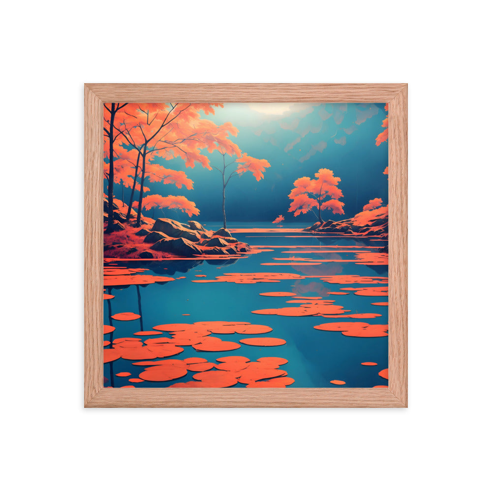 Autumn's Mirror Framed Art Print