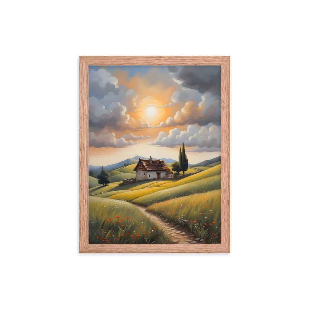 Hillside Harmony Framed Art Print