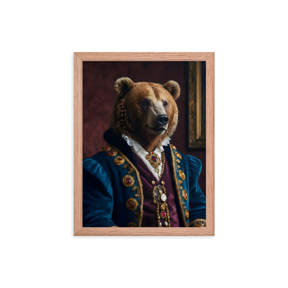 Bear of High Society Framed Art Print