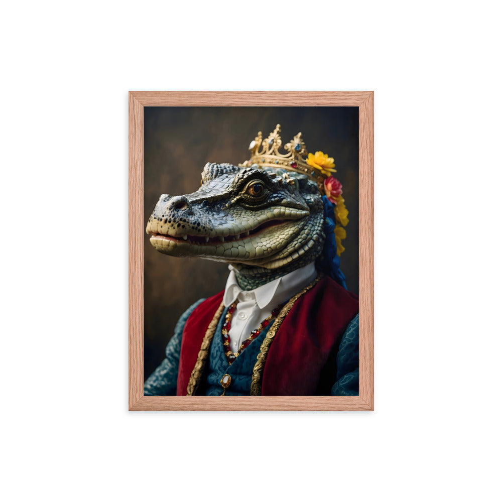 King Of The Swamp Framed Art Print