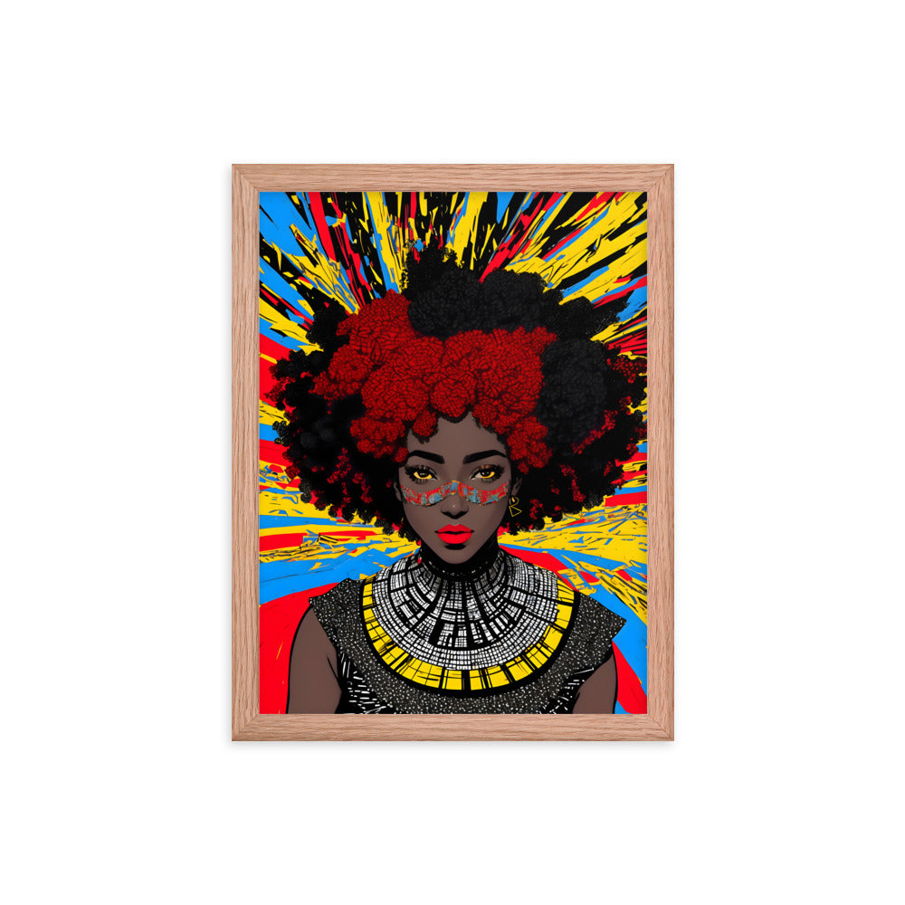 Afro Goddess Framed Art Print