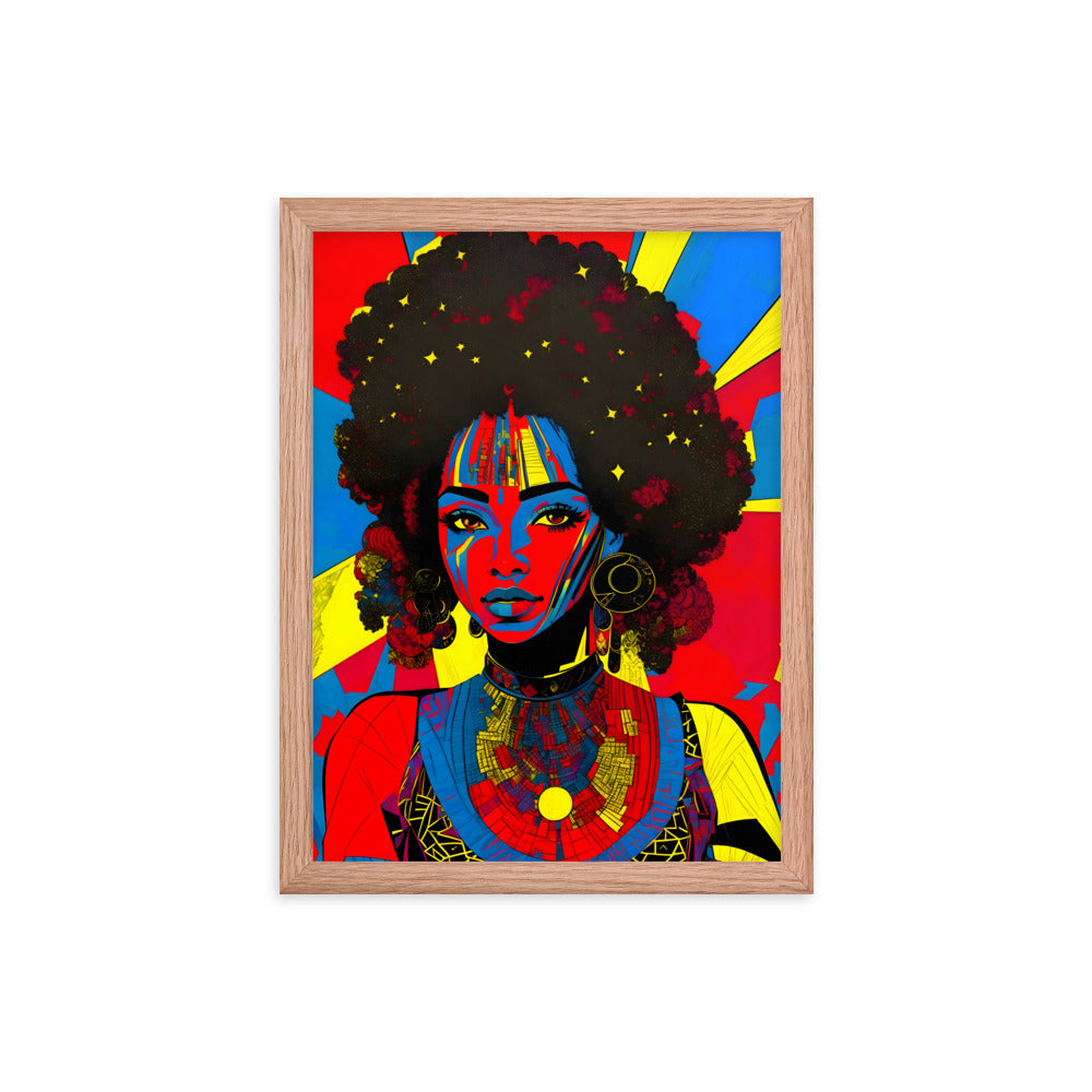 Afro Essence Framed Art Print