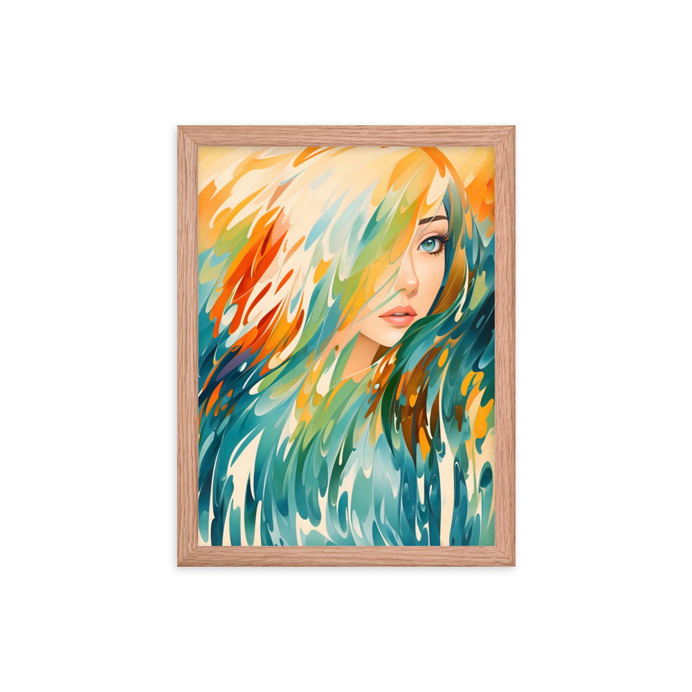 Flowing Beauty Framed Art Print