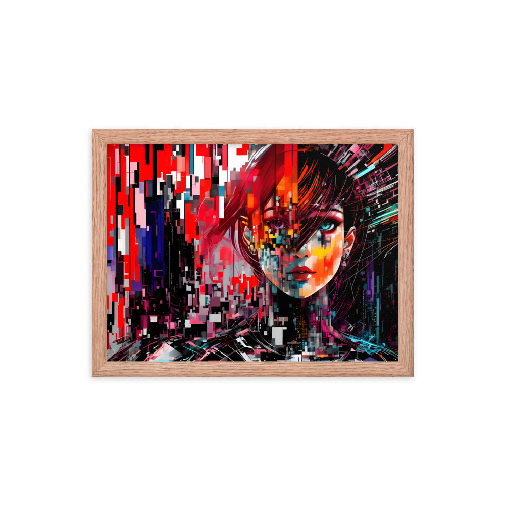 Fractured Beauty Framed Art Print