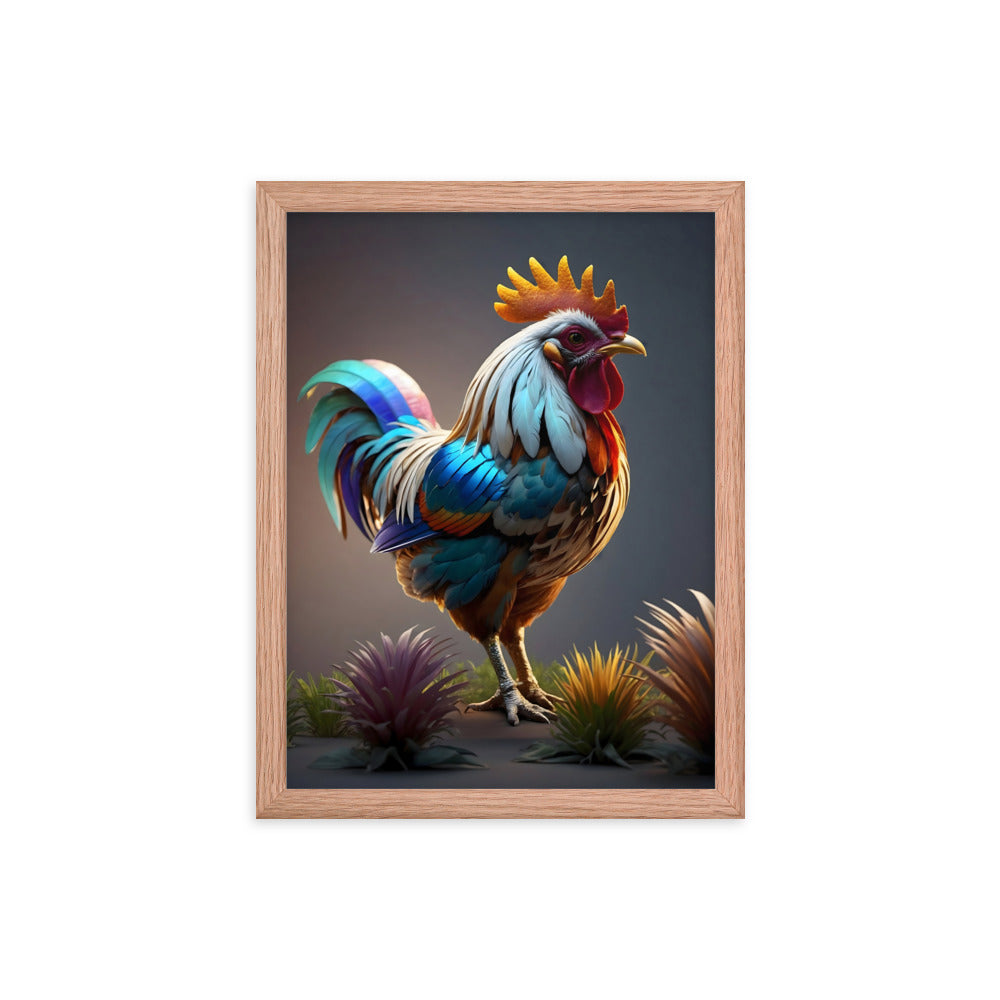 Cluck & Color Framed Art Print