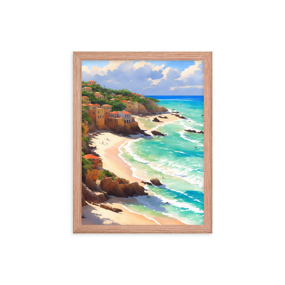 Havana Waves Framed Art Print