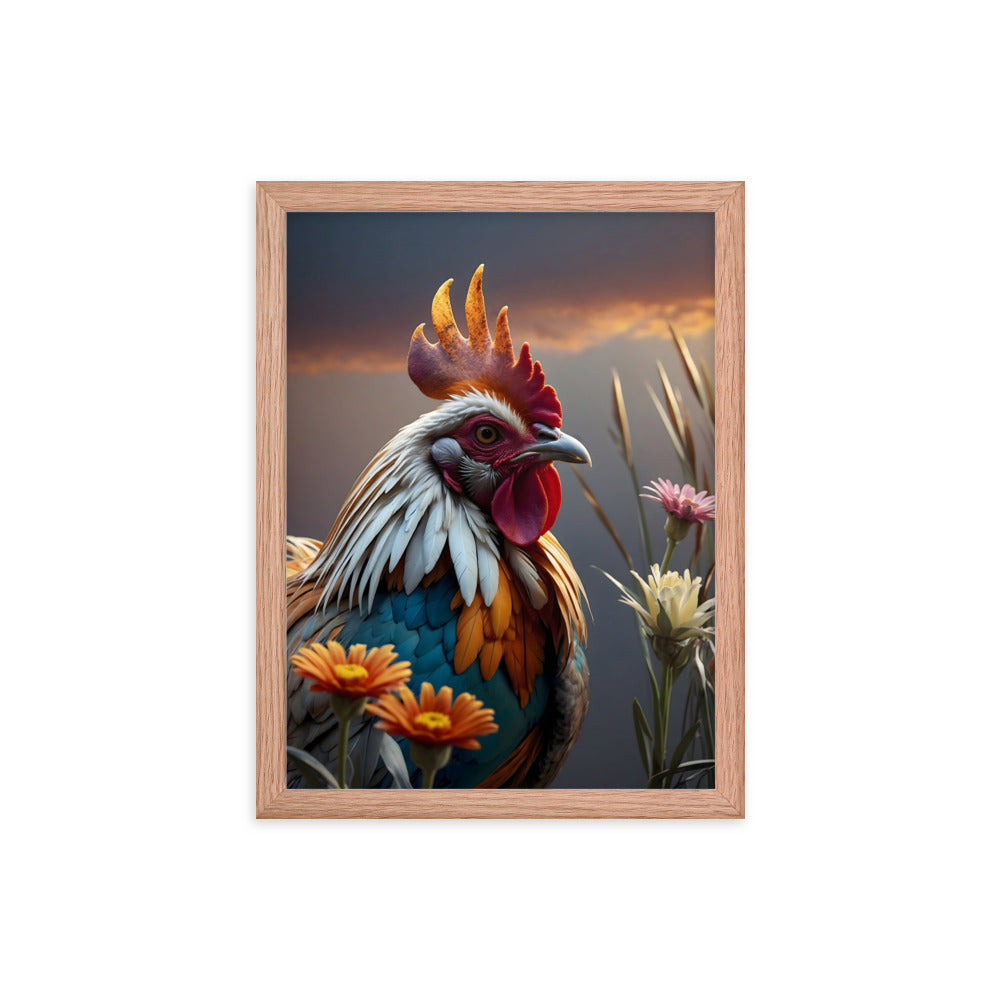 Cluck & Bloom Framed Art Print