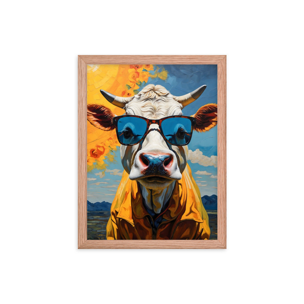 Sunshine Bovine Framed Art Print